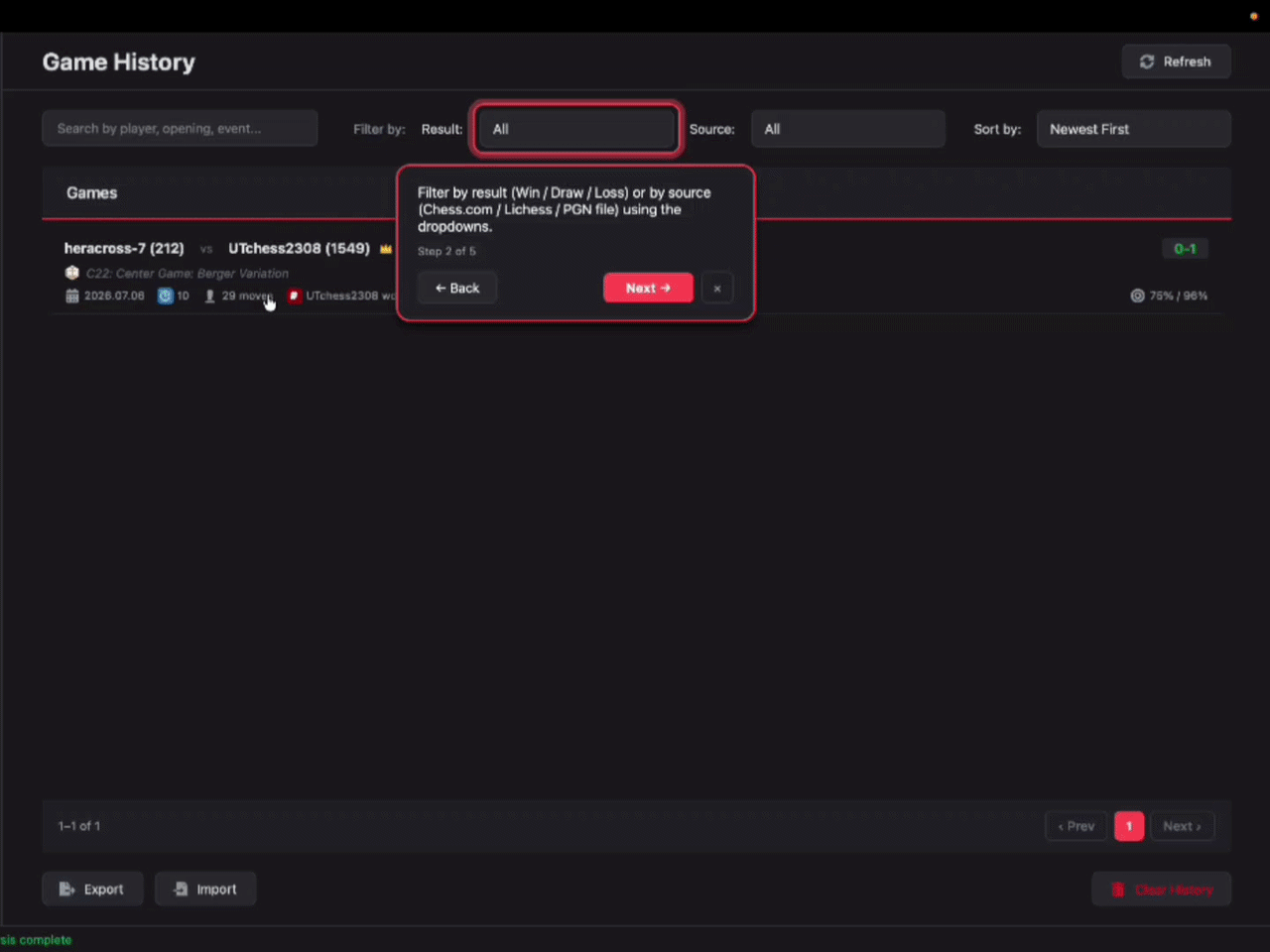 Interactive tour with overlay